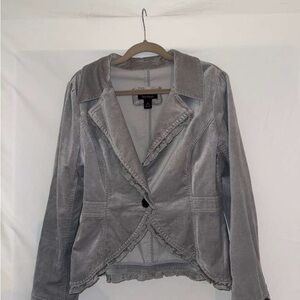 White House Black Market Light Gray Blazer